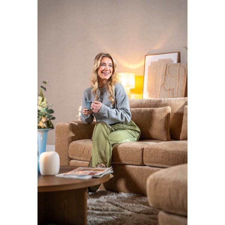 Hoekbank Kyle chenille peach rechts