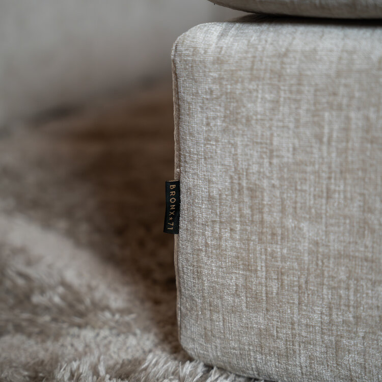 Hocker Kyle chenille sand