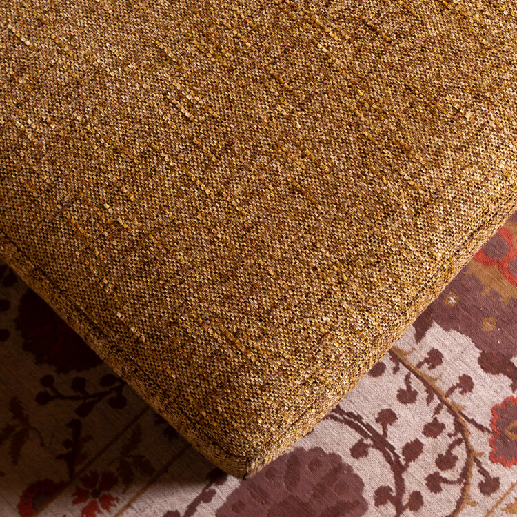 Hocker Kyle chenille okergeel