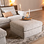 Hocker Kyle chenille sand grey