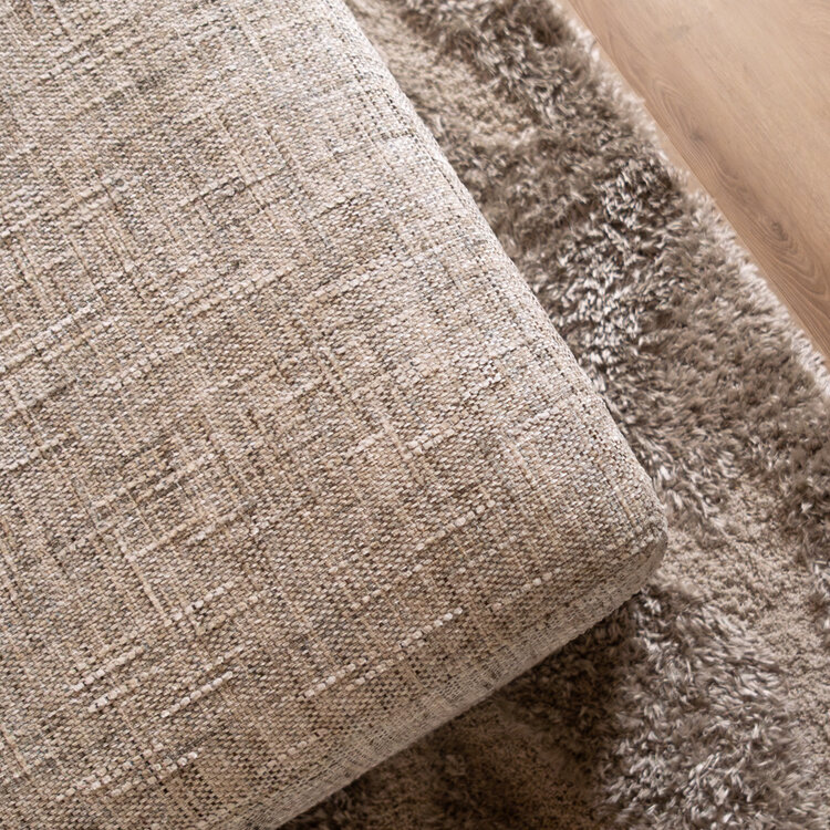 Hocker Kyle chenille sand grey