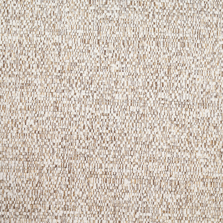 Eetkamerstoel met wieltjes Mexx gemêleerde stof off white/bruin