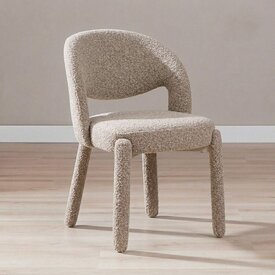 Eetkamerstoel Dean bouclé bruin