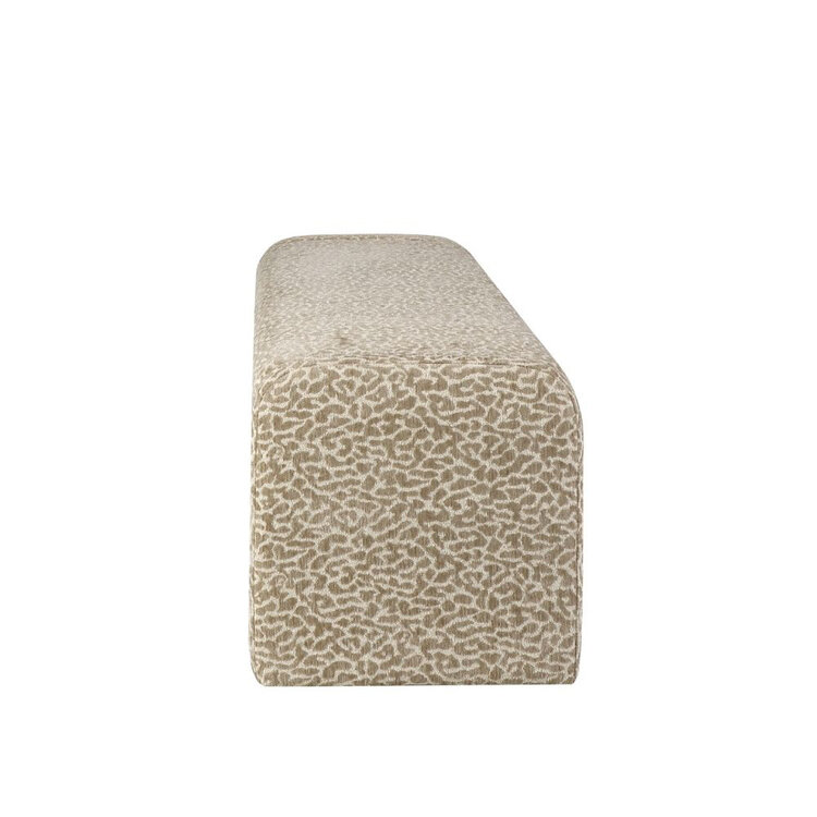 Eetkamerbank Lux leopard taupe 100 cm