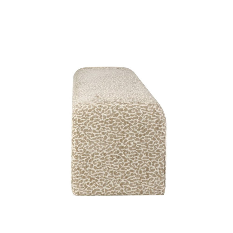 Eetkamerbank Lux leopard taupe 160 cm