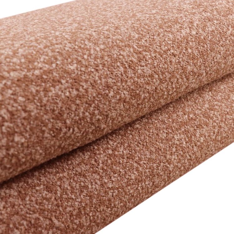 Eetkamerbank Neil bouclé terracotta 160 cm