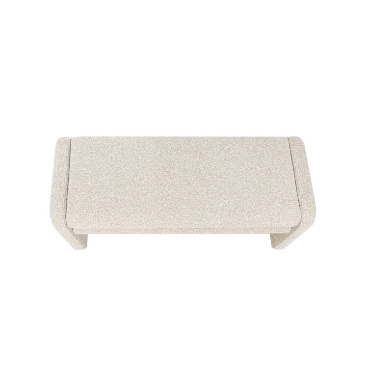 Eetkamerbank Neil bouclé taupe 100 cm