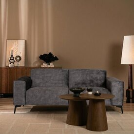 Velvet bank 2,5-zits Vegas antraciet