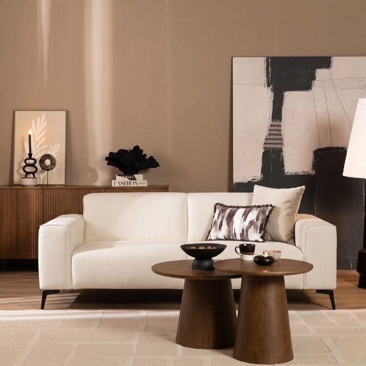 Scandinavische bank 2,5-zits Vegas off white