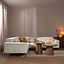 Scandinavische hoekbank Vegas off white stof gemêleerd links/rechts