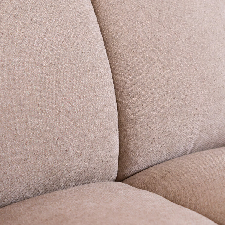Hoekbank Luca XL chenille beige links