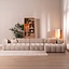 Hoekbank Luca XL chenille beige rechts