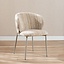 Eetkamerstoel Milo chenille beige/taupe