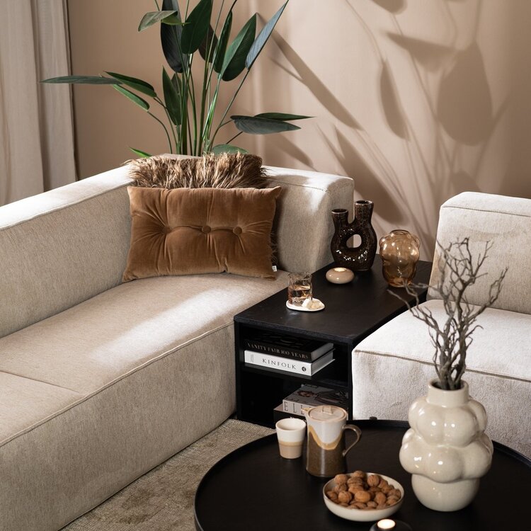 Tussenelement Jaxx zwart eiken 88x46 cm