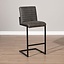 Industriële barkruk Block antraciet eco-leer 79 cm