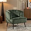Velvet fauteuil Billy donkergroen