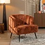 Velvet fauteuil Billy koper