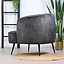 Velvet fauteuil Billy antraciet