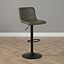 Industriële Barkruk Texas draaibaar eco-leer olijfgroen 60-76cm