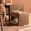 Eetkamerbank Neil bouclé terracotta 100 cm