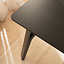Eettafel Flint zwart 160 x 90 cm