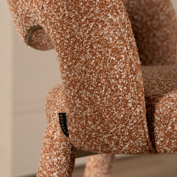 Barkruk June bouclé terracotta 70 cm