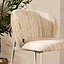 Barkruk Milo chenille beige/taupe 70 cm