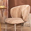 Eetkamerstoel Milo chenille beige/pink