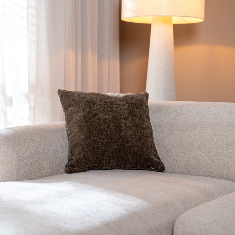 Sierkussen Evi chenille mocha 45 x 45