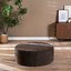 Poef Blair rond chenille bruin ø100 cm