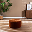 Poef Chloe rond chenille terracotta ø70 cm
