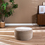 Poef Chloe rond chenille taupe ø70 cm
