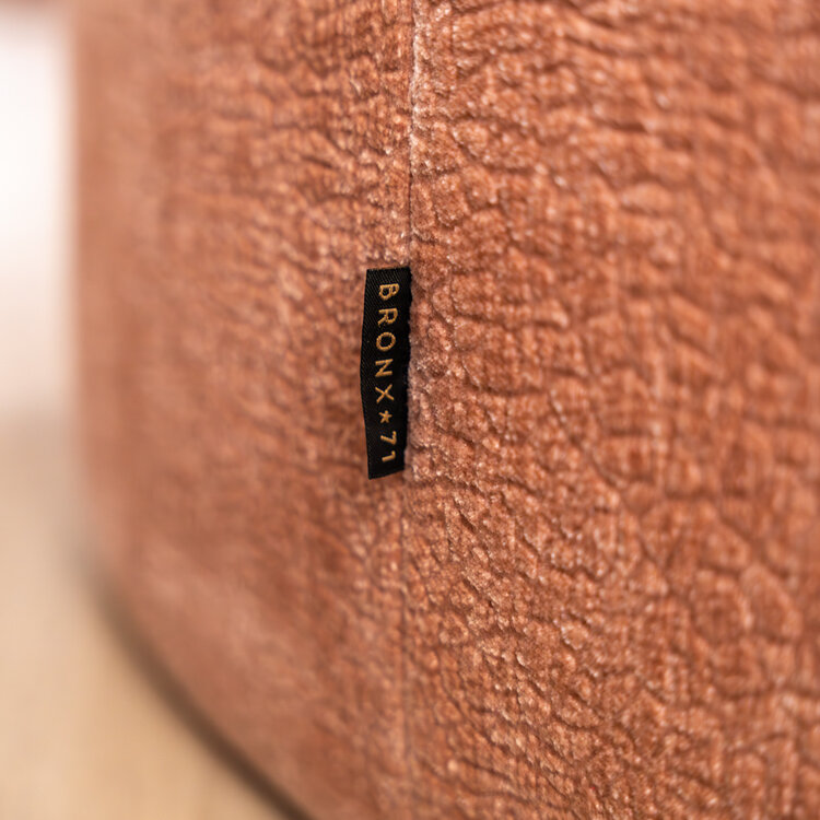 Poef Chloe rond chenille roze ø100 cm