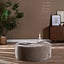 Poef Chloe rond chenille taupe ø100 cm