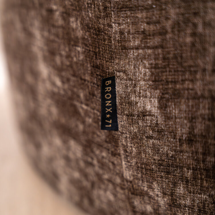 Poef Elle rond chenille mocha ø100 cm