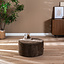 Poef Elle rond chenille mocha ø70 cm