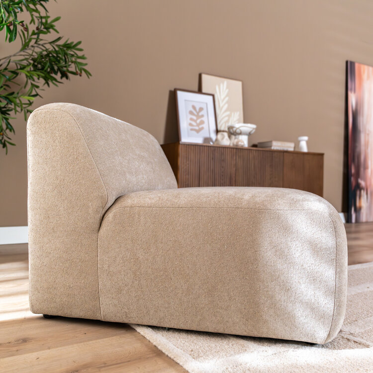 Fauteuil Maine chenille beige