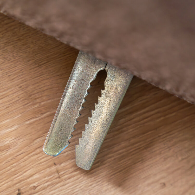 Fauteuil Maine bouclé bruin/grijs