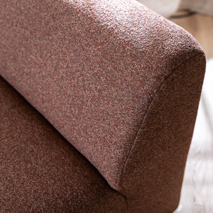 Fauteuil Maine bouclé rood/roze