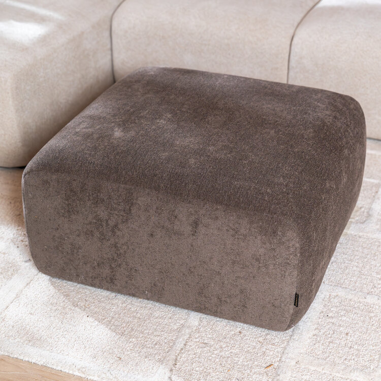 Hocker Maine chenille bruin