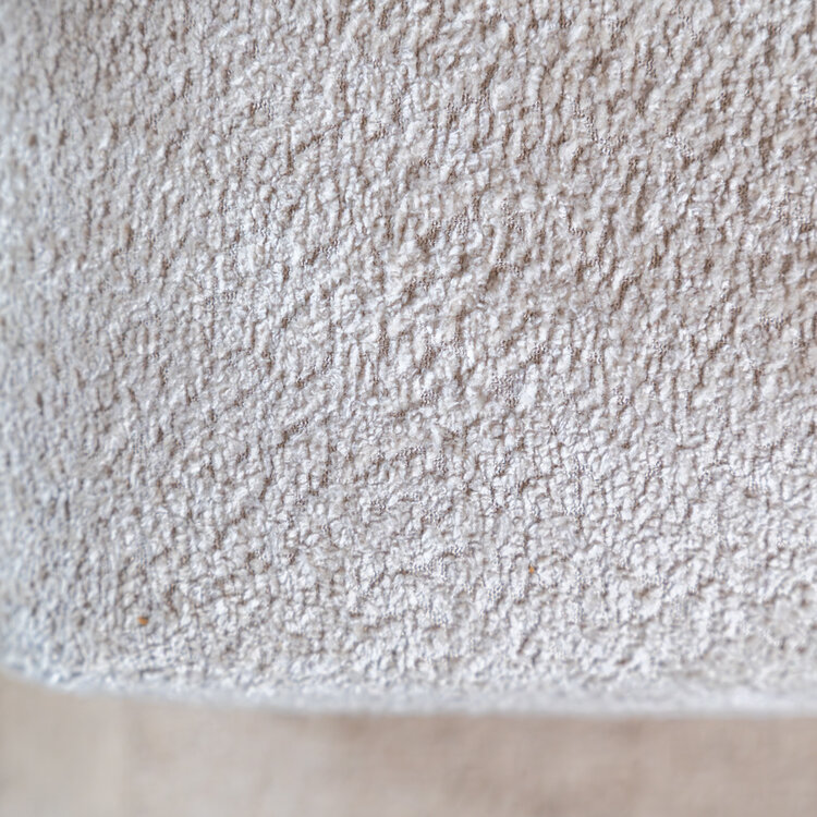Hocker Maine bouclé stof off white