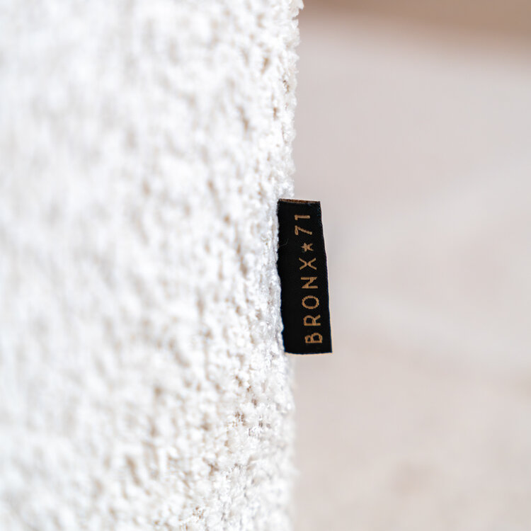 Hocker Maine bouclé stof off white