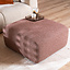 Hocker Maine bouclé stof rood/roze
