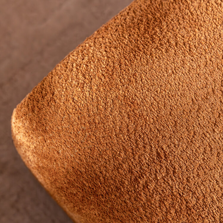 Hocker Maine bouclé stof terracotta