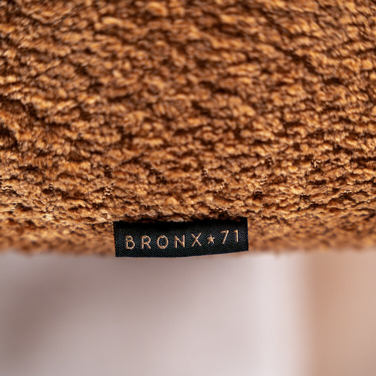 Hocker Maine bouclé stof terracotta