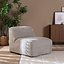 Fauteuil Maine gemêleerde stof taupe