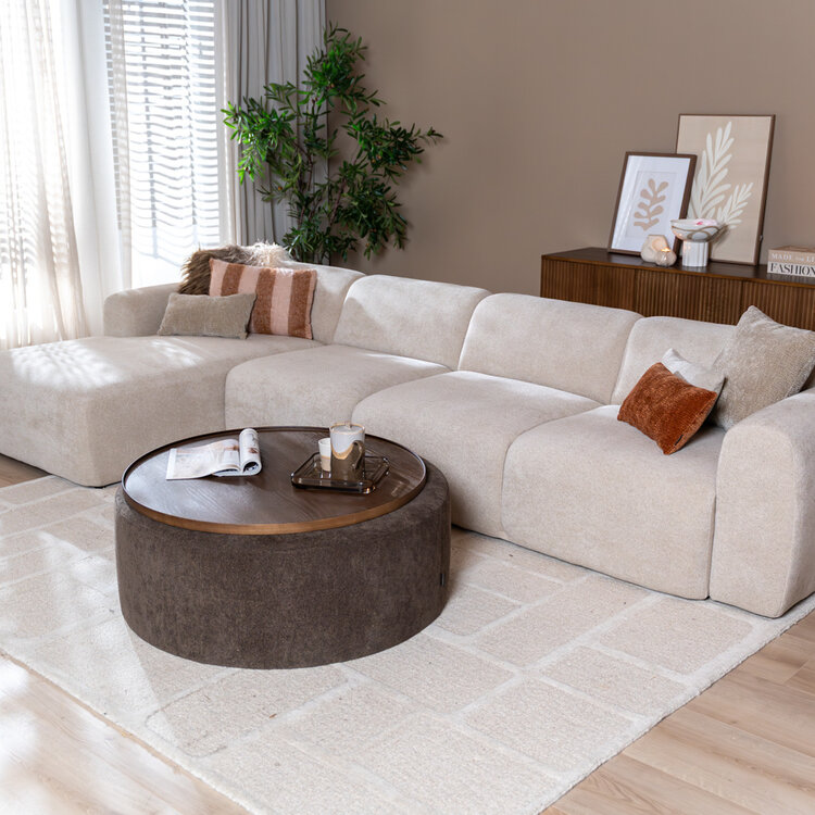 Fauteuil Maine chenille beige