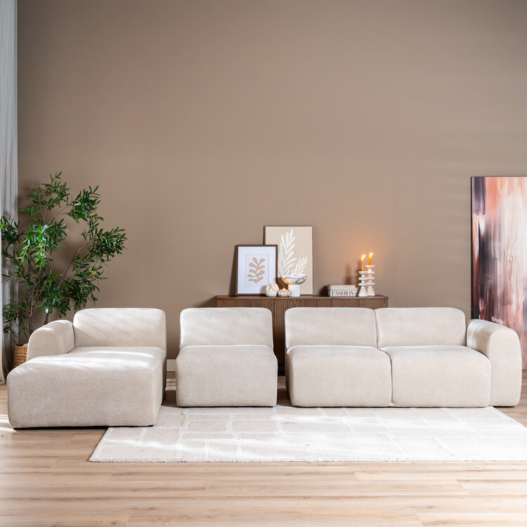 Fauteuil Maine chenille beige