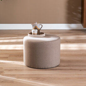 Poef Scandinavisch Hilda taupe