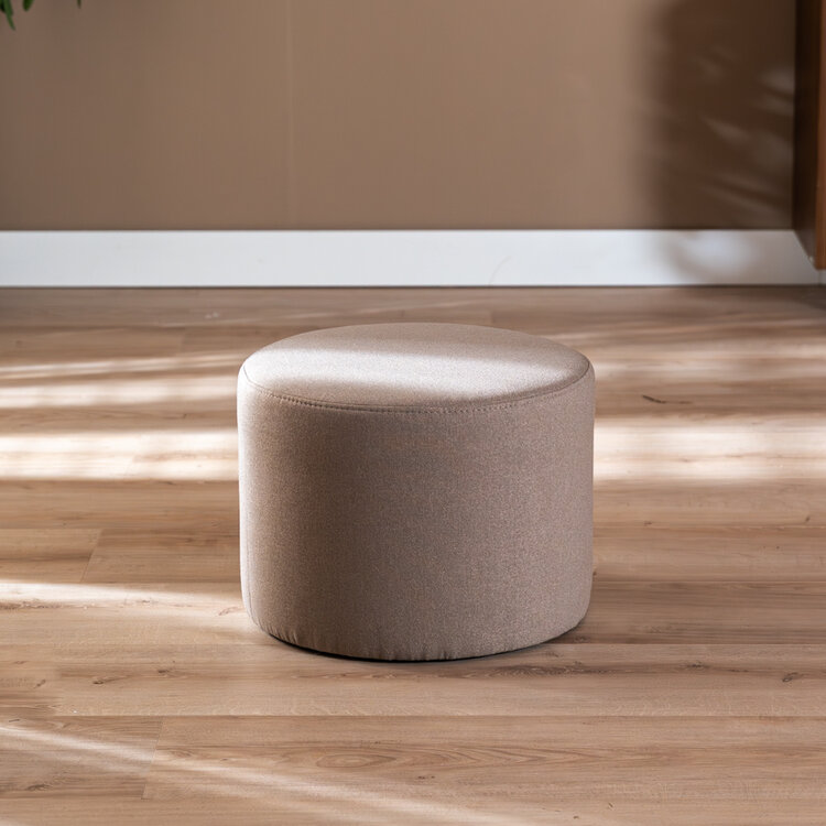 Poef Scandinavisch Hilda taupe